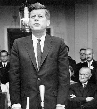 1963 – Präsident John F. Kennedy bei seiner Ansprache zur Gründung des Deutschen Entwicklungsdienstes (DED)